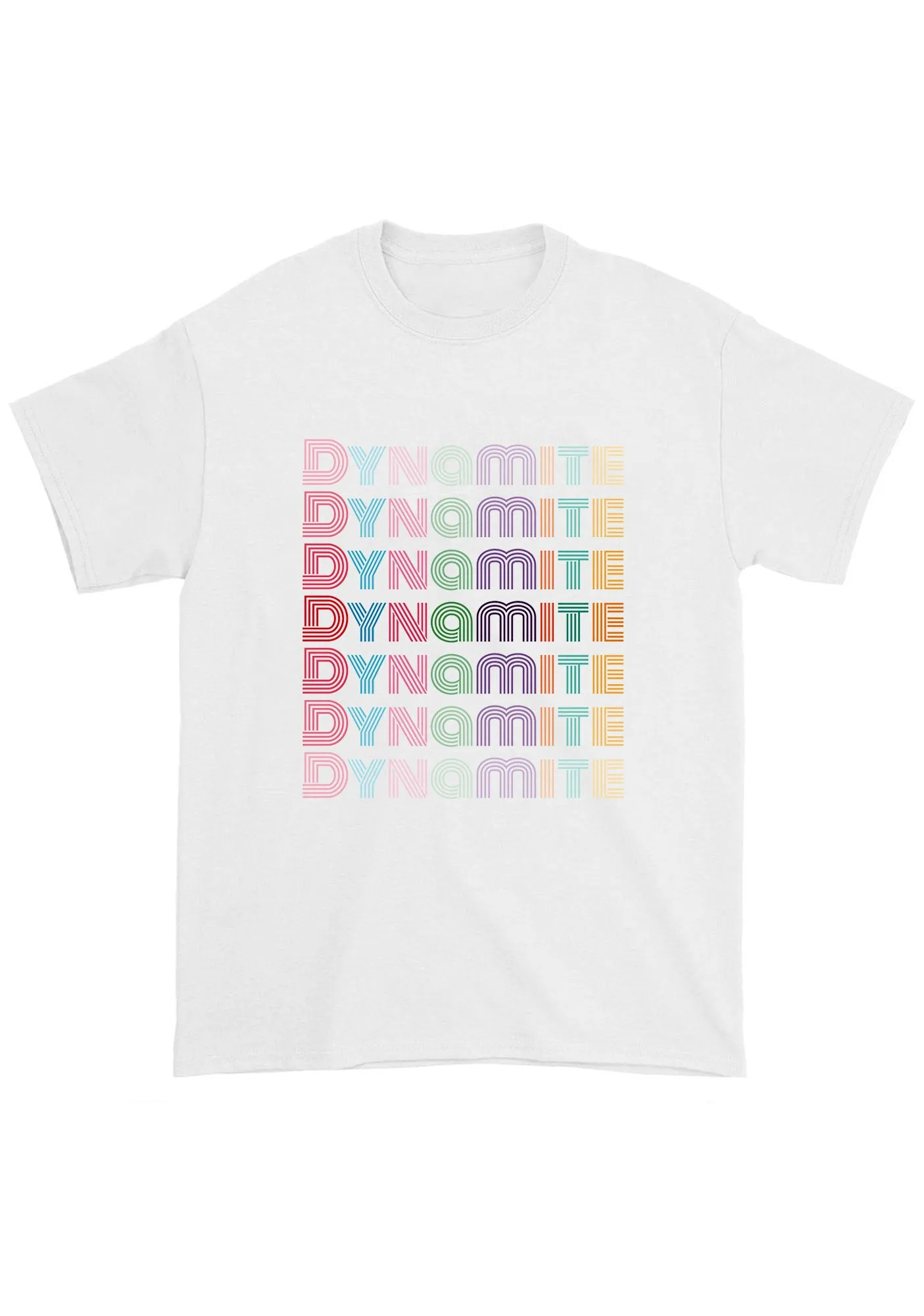 Colorful Dynamite Bangtan Kpop Chunky Shirt