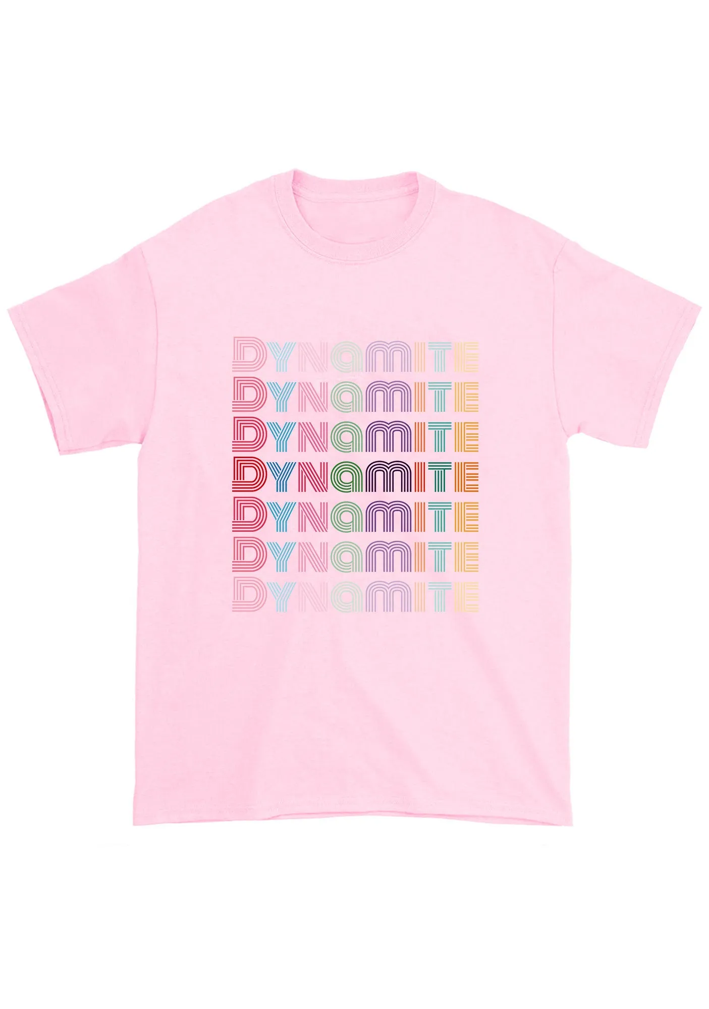 Colorful Dynamite Bangtan Kpop Chunky Shirt