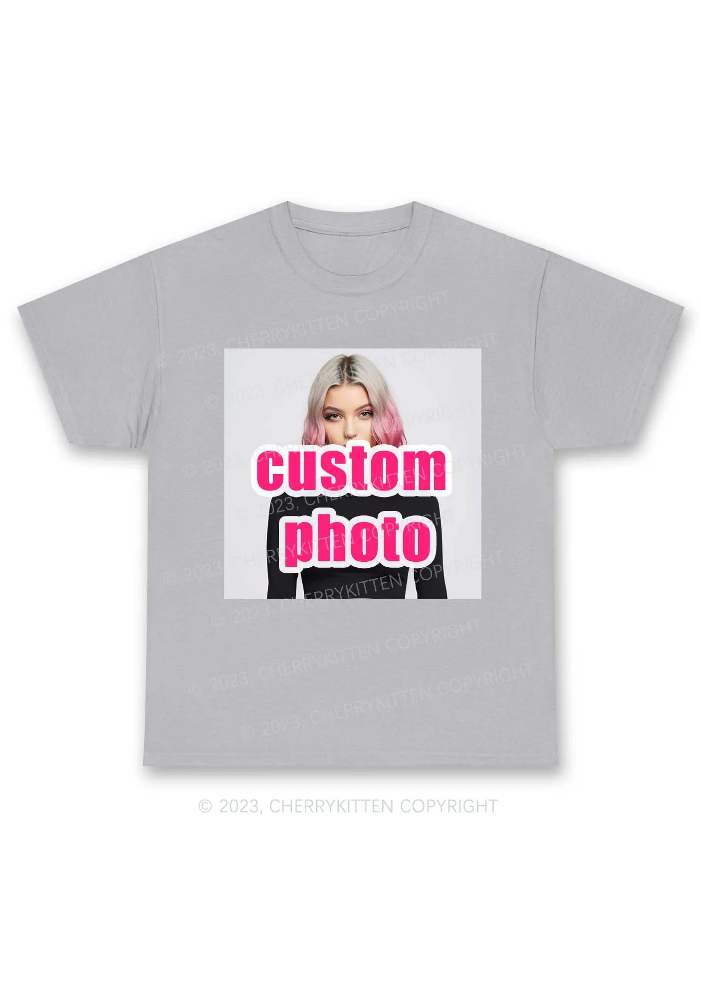 Custom Photo Y2K Chunky Shirt Cherrykitten