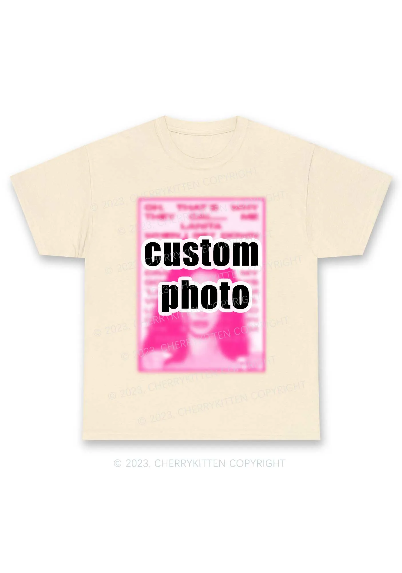 Custom Photo Y2K Chunky Shirt Cherrykitten