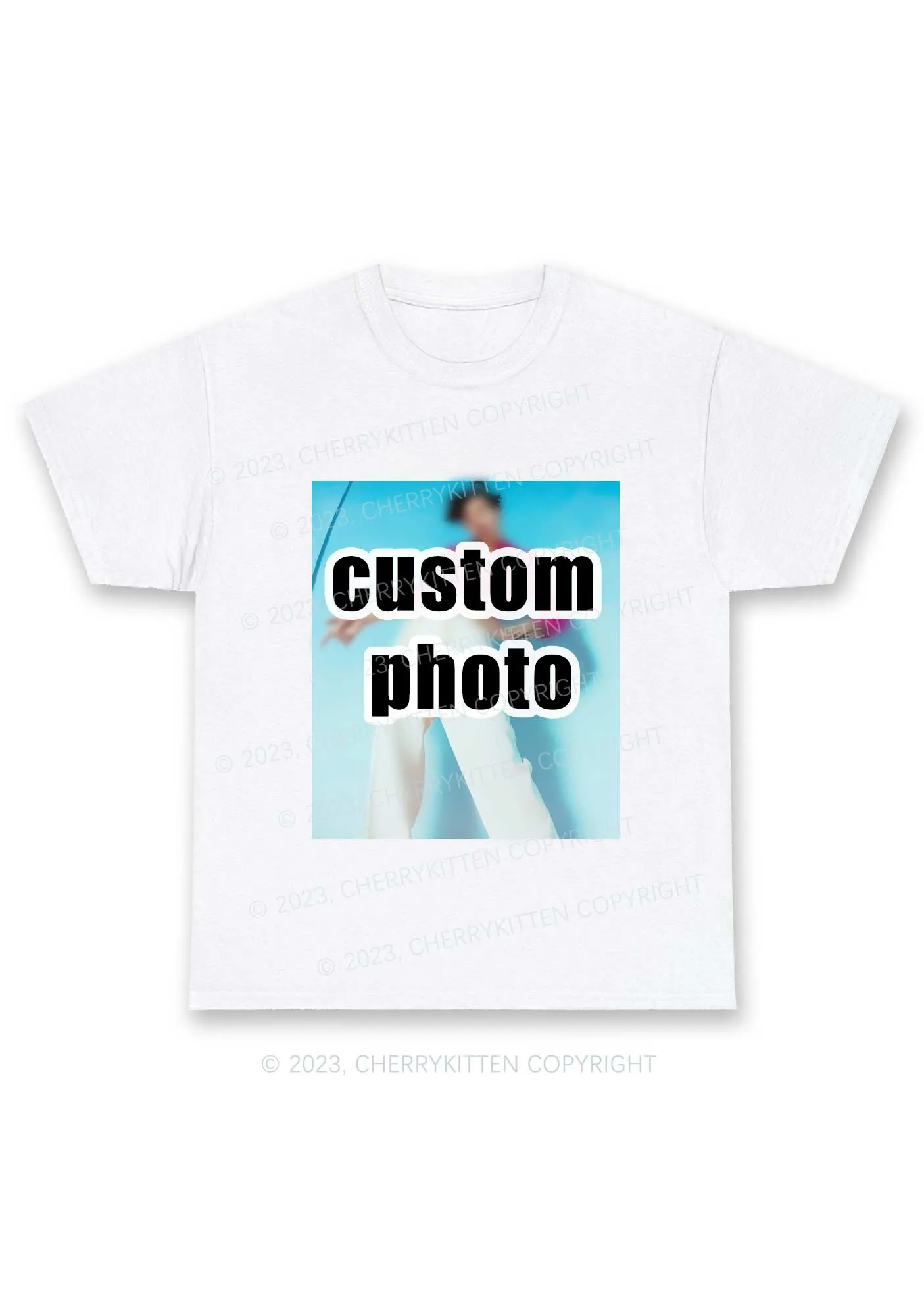 Custom Photo Y2K Chunky Shirt Cherrykitten