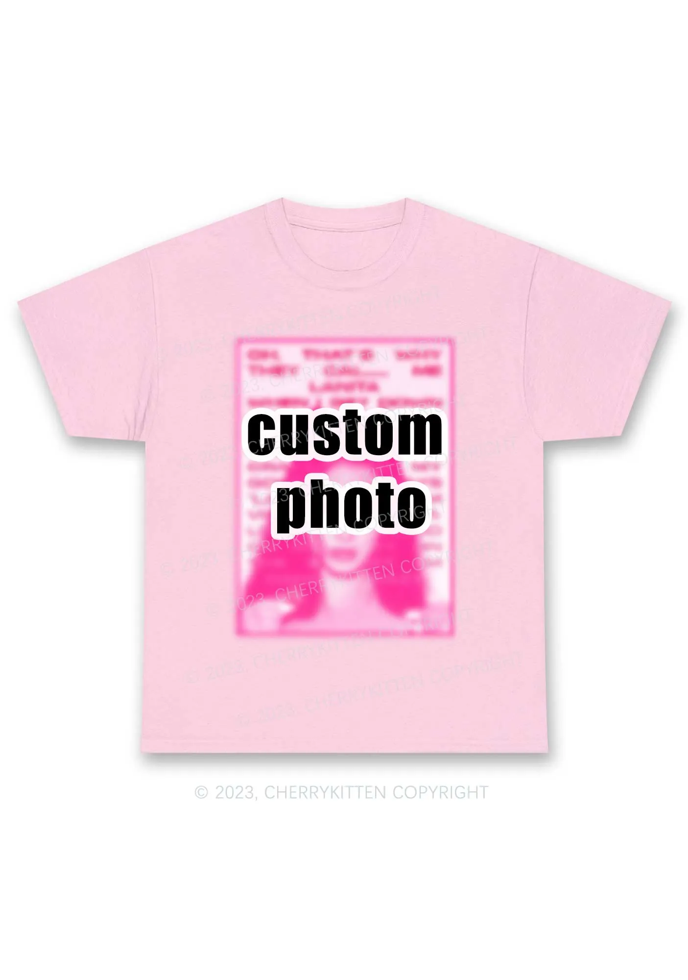 Custom Photo Y2K Chunky Shirt Cherrykitten