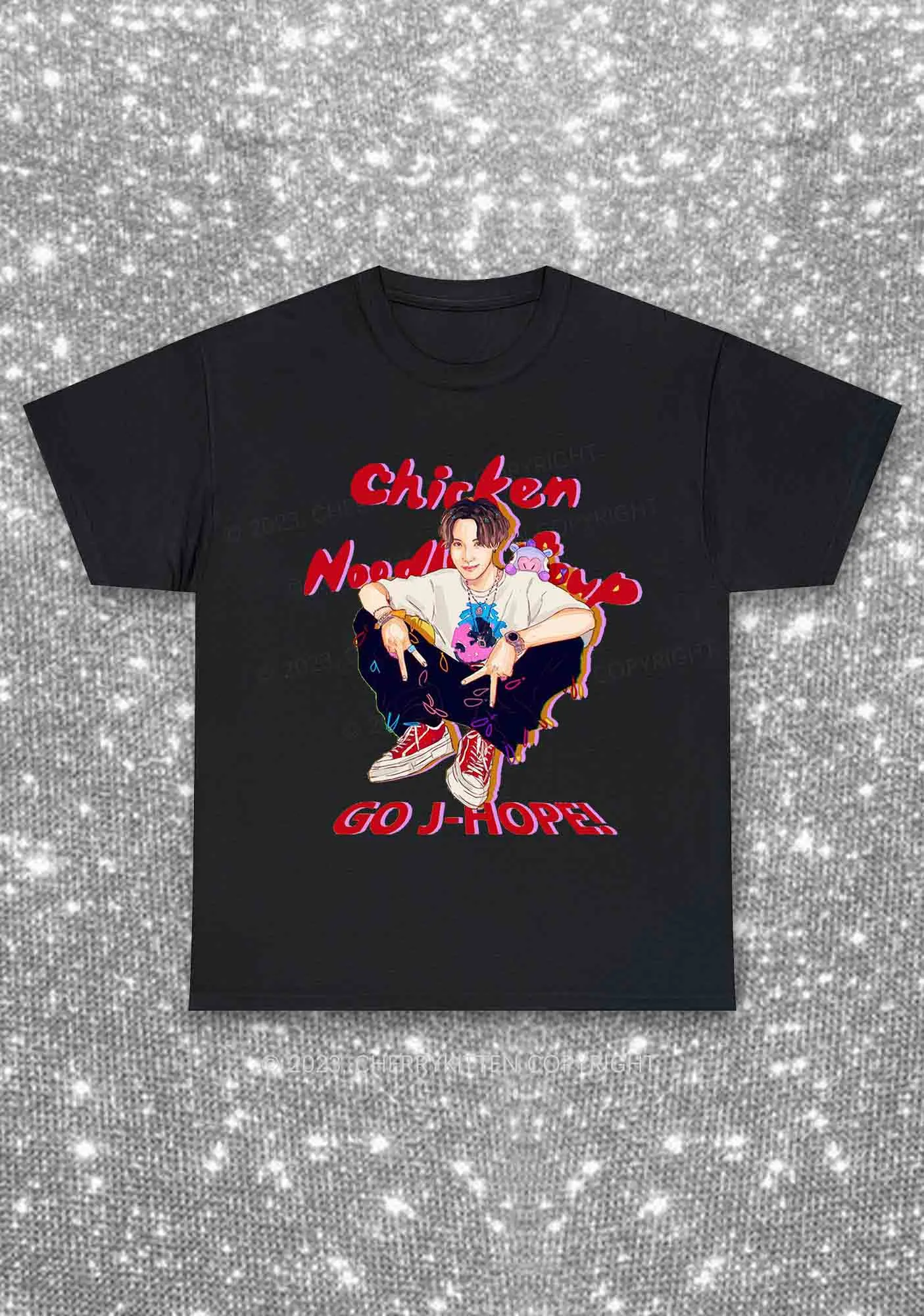 Go JH Kpop Y2K Chunky Shirt Cherrykitten