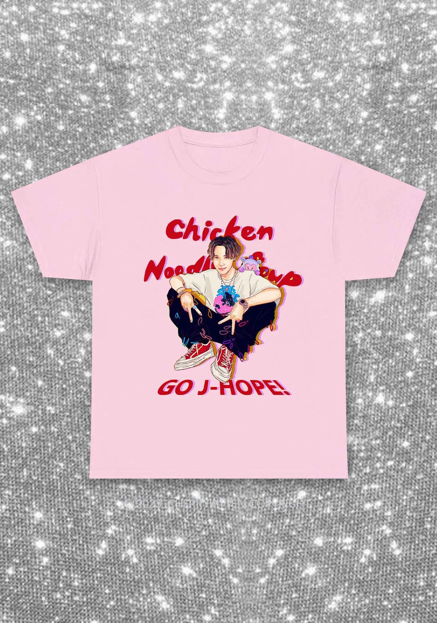 Go JH Kpop Y2K Chunky Shirt Cherrykitten