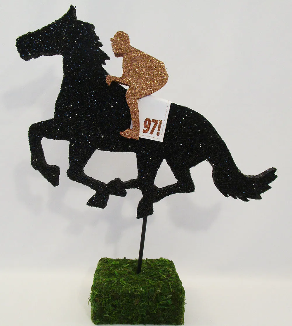 Horse & Jockey Styrofoam Cutout