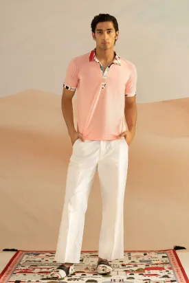 Jaiscape Sakura Polo with Printed Collar