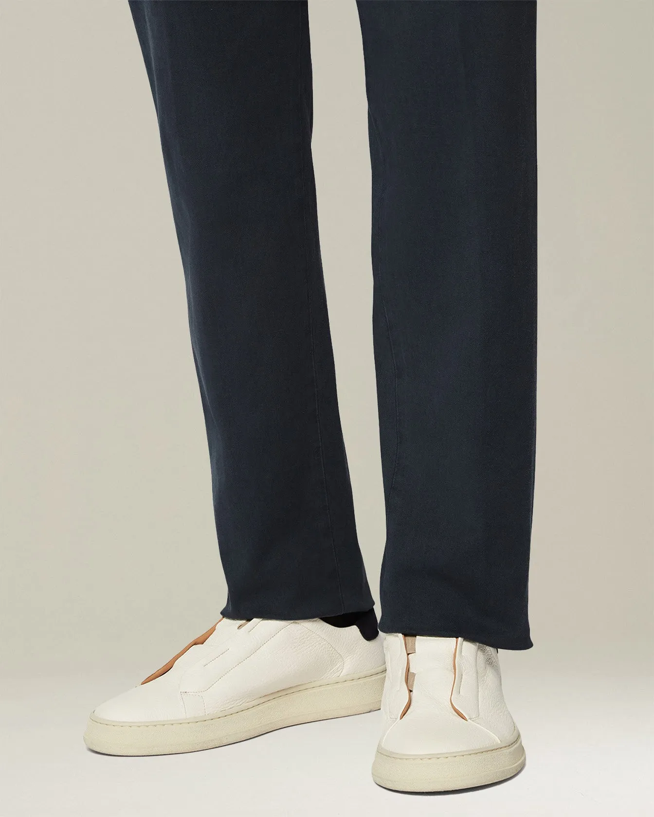 LEATHER SLIP-ON SNEAKERS