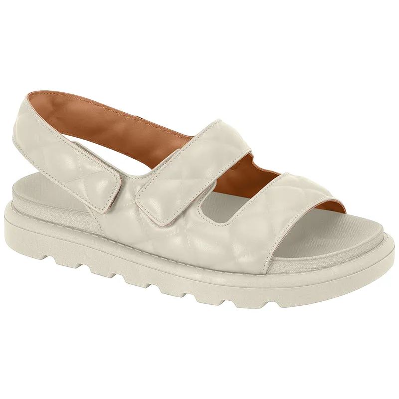 Slingback White Chunky Sandals