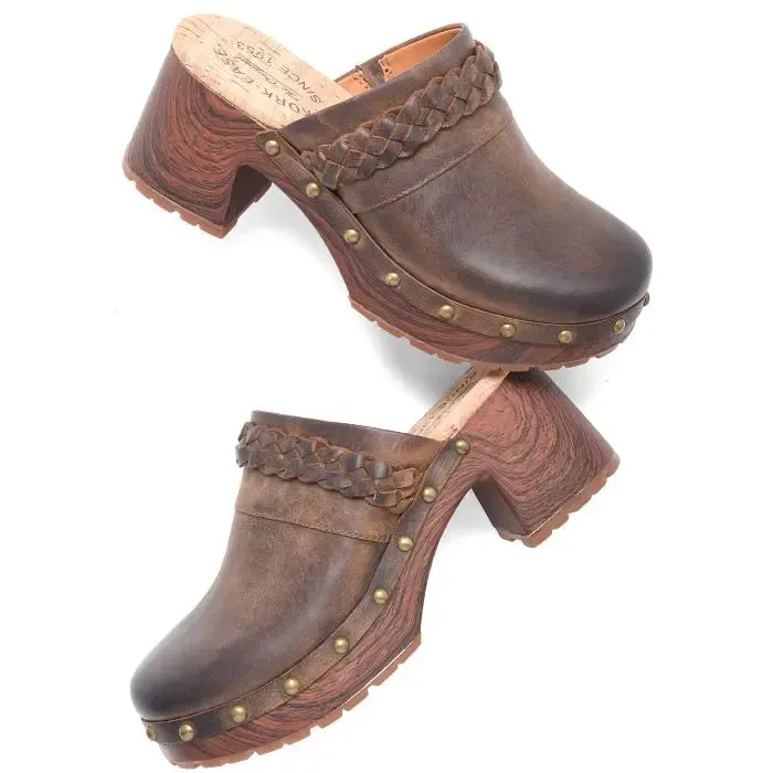 Women’s Kork-Ease Tilly – Artisan Clog with Hand-Finished Leather