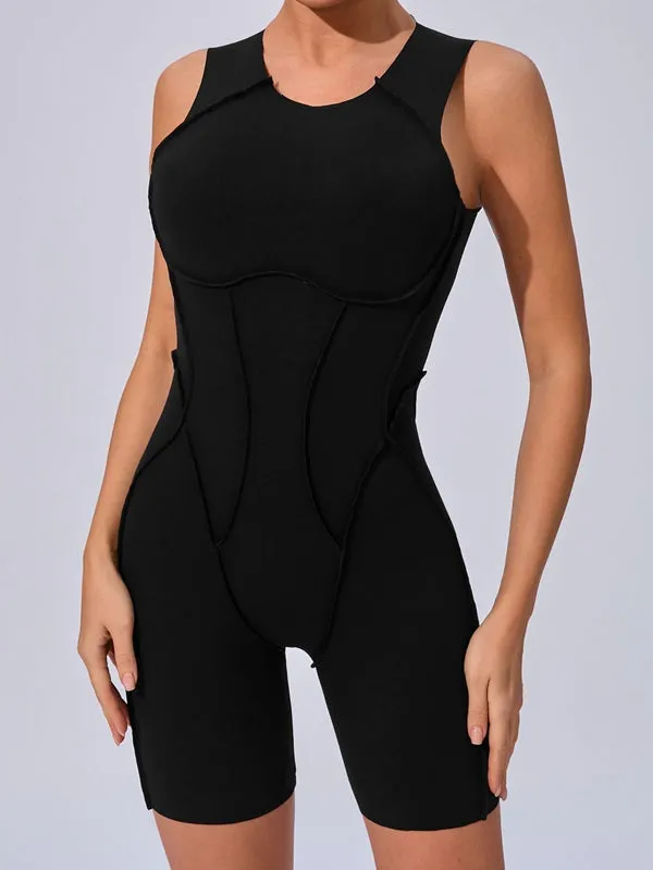 ZASUWA Female Sexy Backless Quick-dry Romper