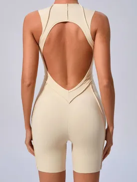 ZASUWA Female Sexy Backless Quick-dry Romper
