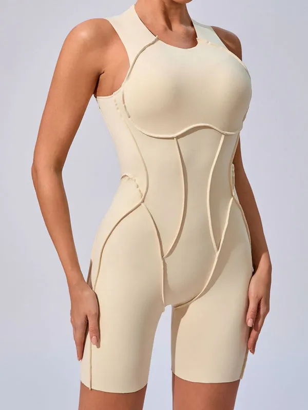 ZASUWA Female Sexy Backless Quick-dry Romper