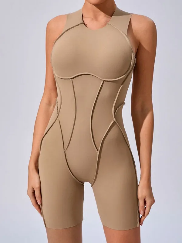 ZASUWA Female Sexy Backless Quick-dry Romper